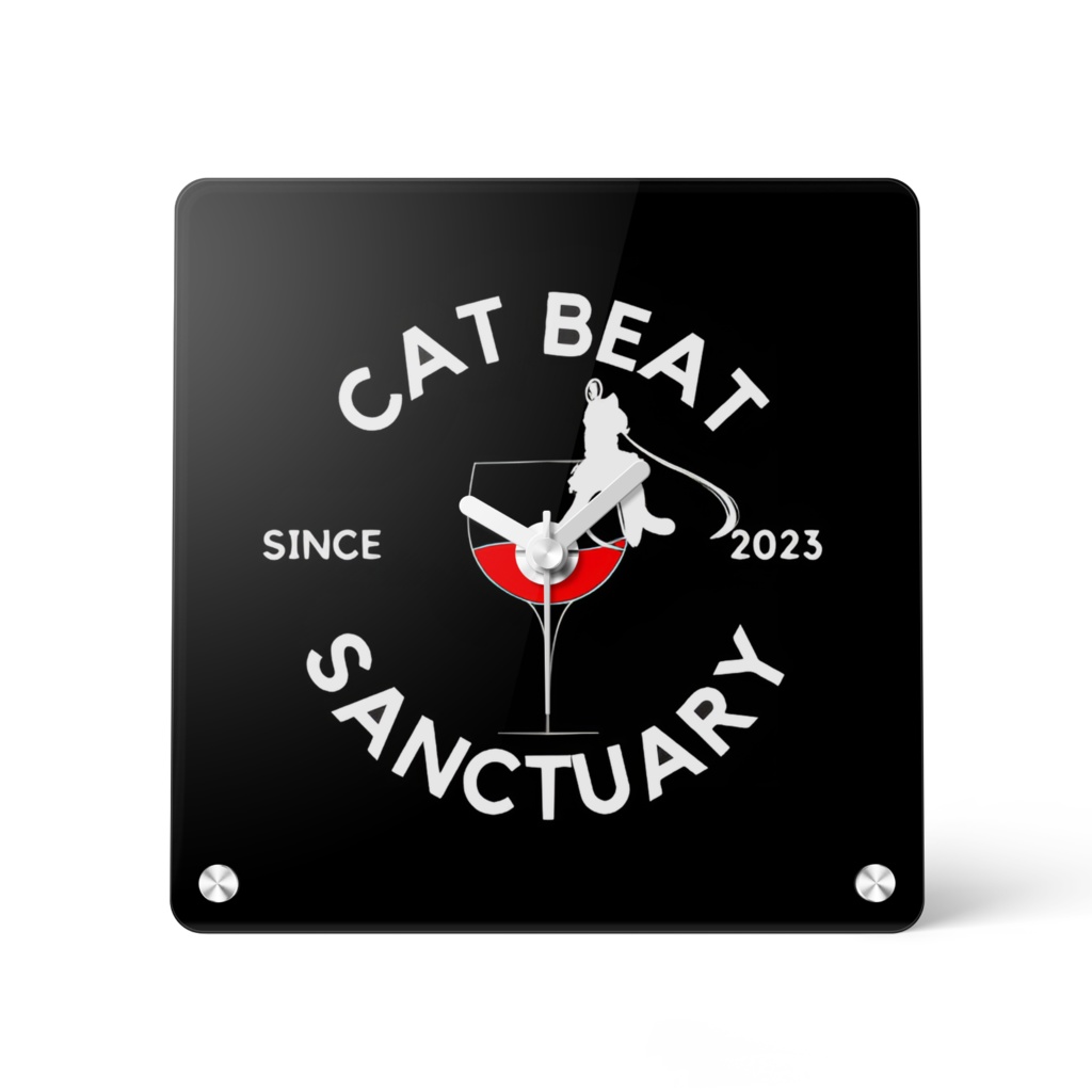 【CatBeatSanctuary公式アクリル時計】