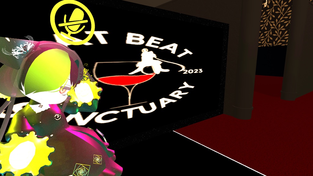 【CatBeatSanctuary公式 3Dモデル 缶バッチ】