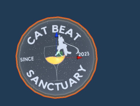 【CatBeatSanctuary公式 ３Dモデル 缶バッチ】