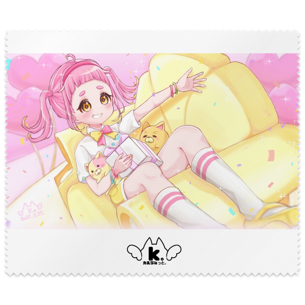 #カルちゃんおめでた2022-メガネ拭き-
