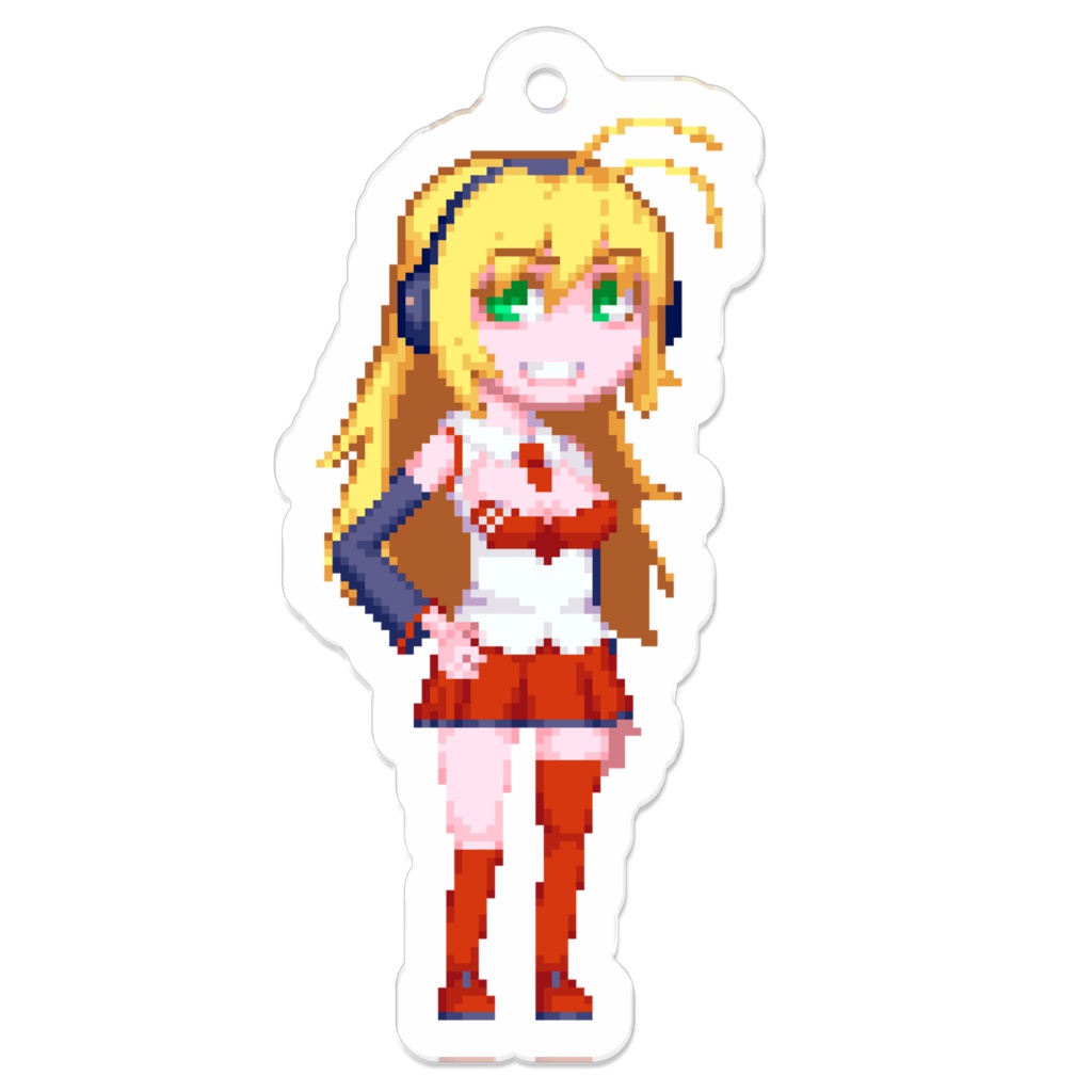 ドット絵弦巻マキアクリルキーホルダー