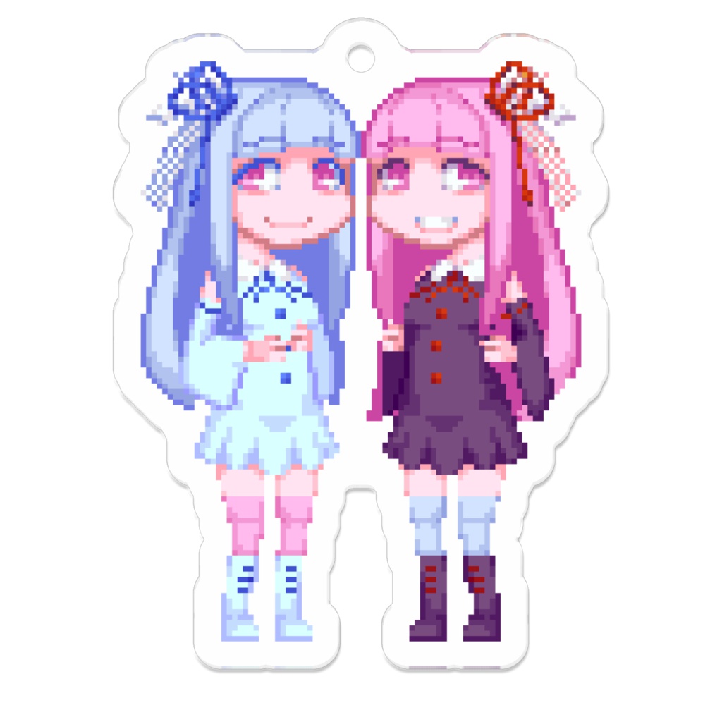 ドット絵琴葉姉妹アクリルキーホルダー