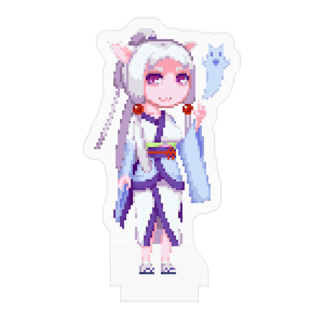 ドット絵東北イタコアクリルフィギュア