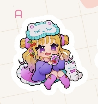 フレークシールA 寝巻きSD