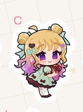 フレークシールC チョコミント