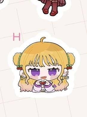 フレークシールH 両手ハート