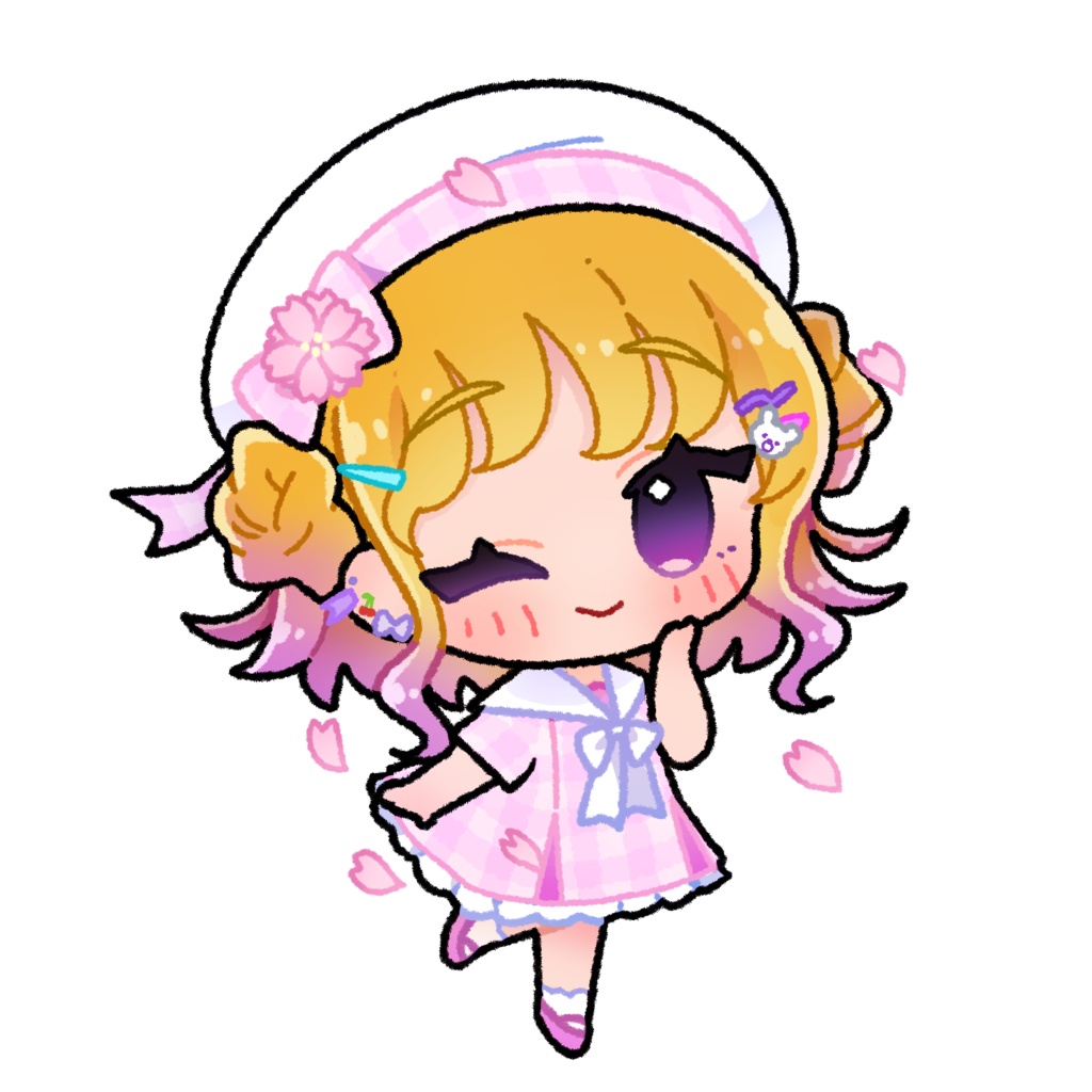 フレークシールJ 春ピンク