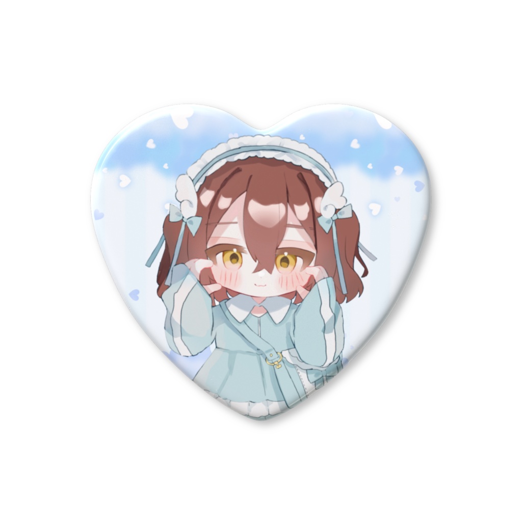 幻中伽乃花(天使界隈) ハート缶バッジ