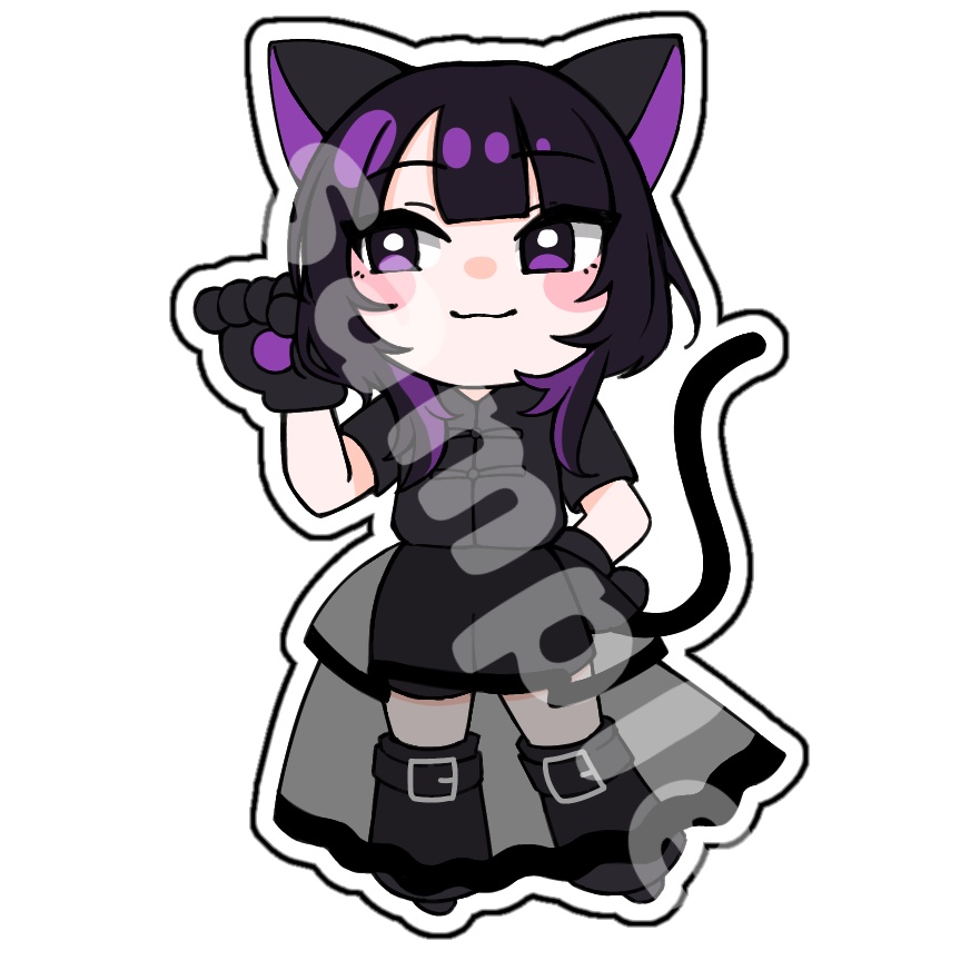 美月　ステッカー③（6cm）