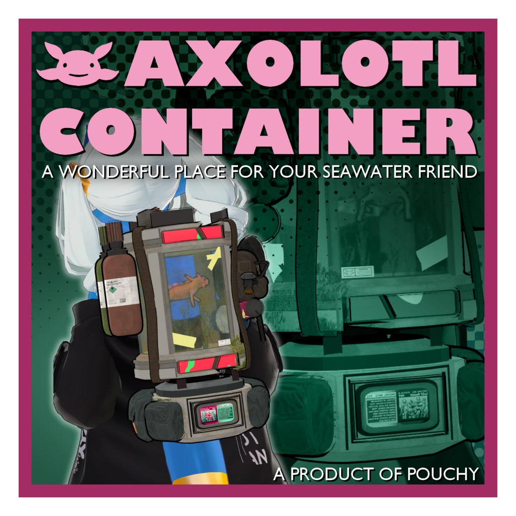 Axolotl Aquarium BackPack [ACCESSORY]