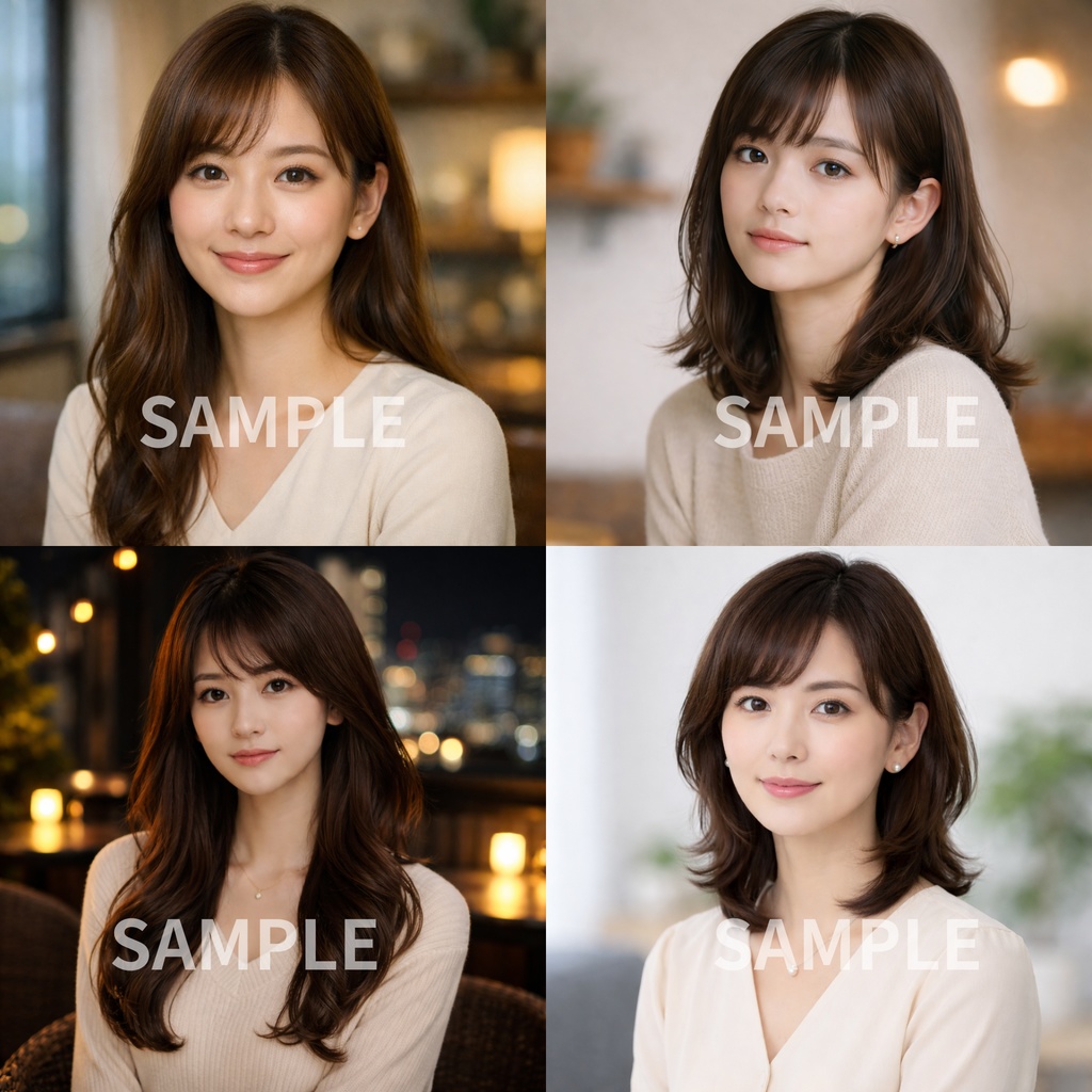 「美艶|女性人物写真素材 20枚セット(商用利用OK)」