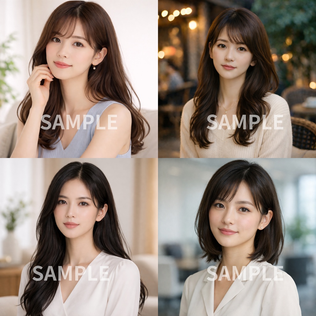 「美艶|女性人物写真素材 20枚セット(商用利用OK)」