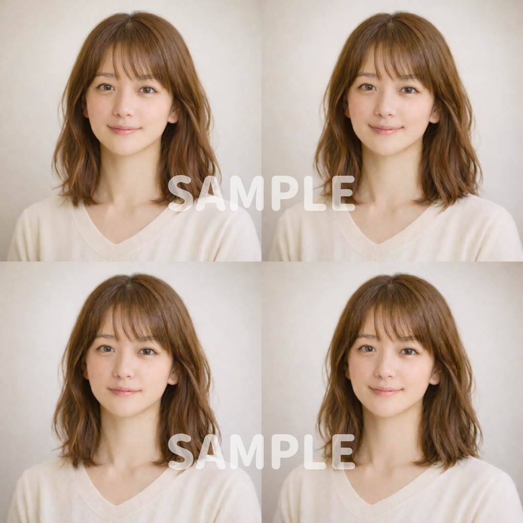 顔出ししたくない女性起業家のための 信頼感アイコン写真《12枚セット》