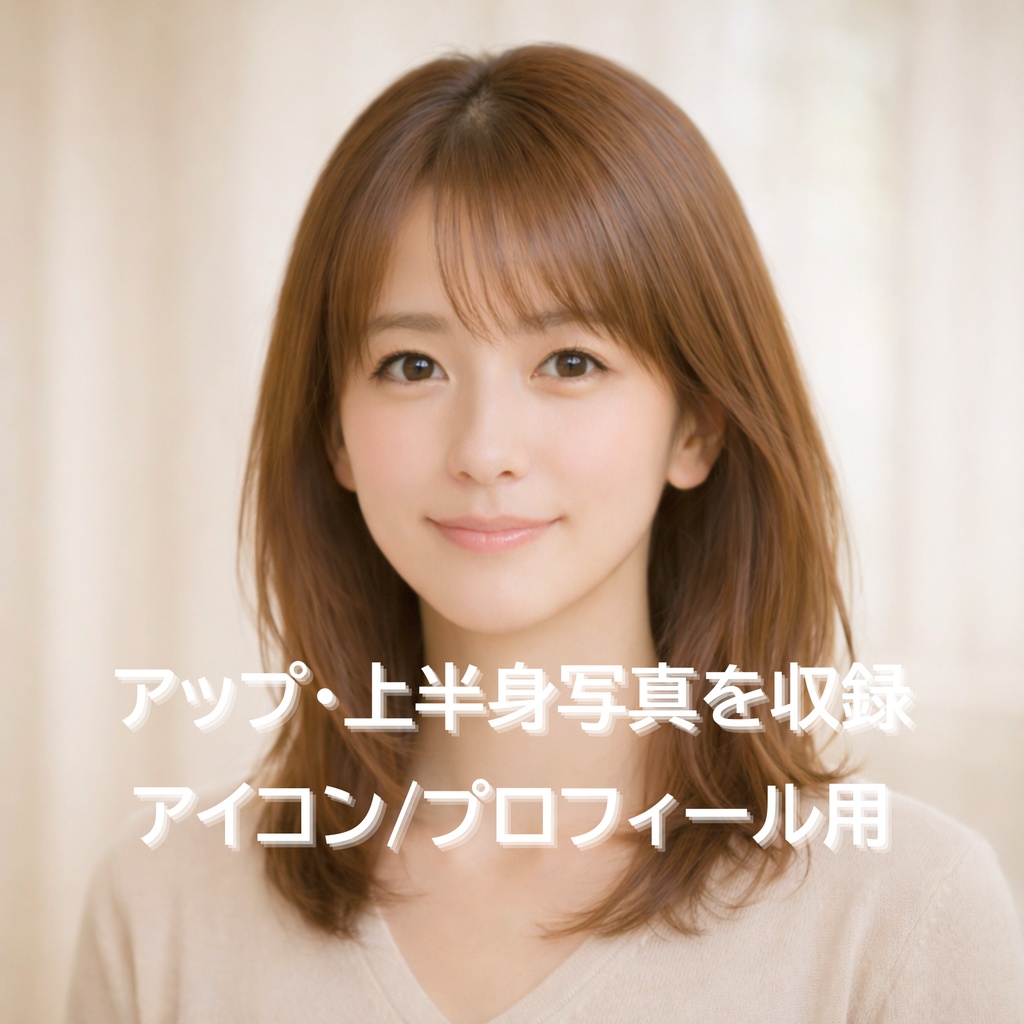 顔出ししたくない女性起業家向けプロフィール写真 アイコン用 40枚セット