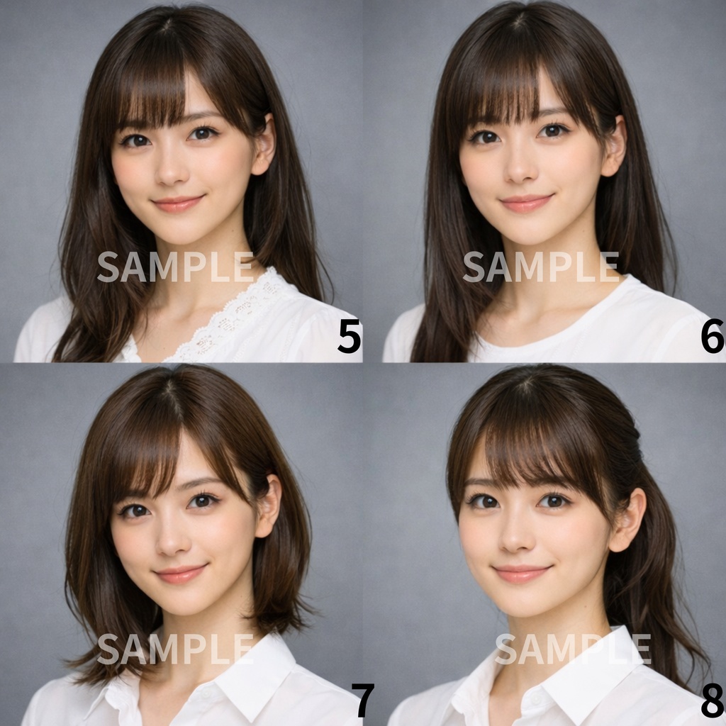 AI Face ID Catalog – Japanese Talent 12 Types LoRA Training Ready Portrait Set