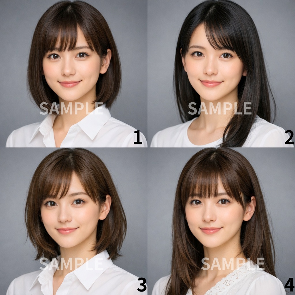 AI Face ID Catalog – Japanese Talent 12 Types LoRA Training Ready Portrait Set