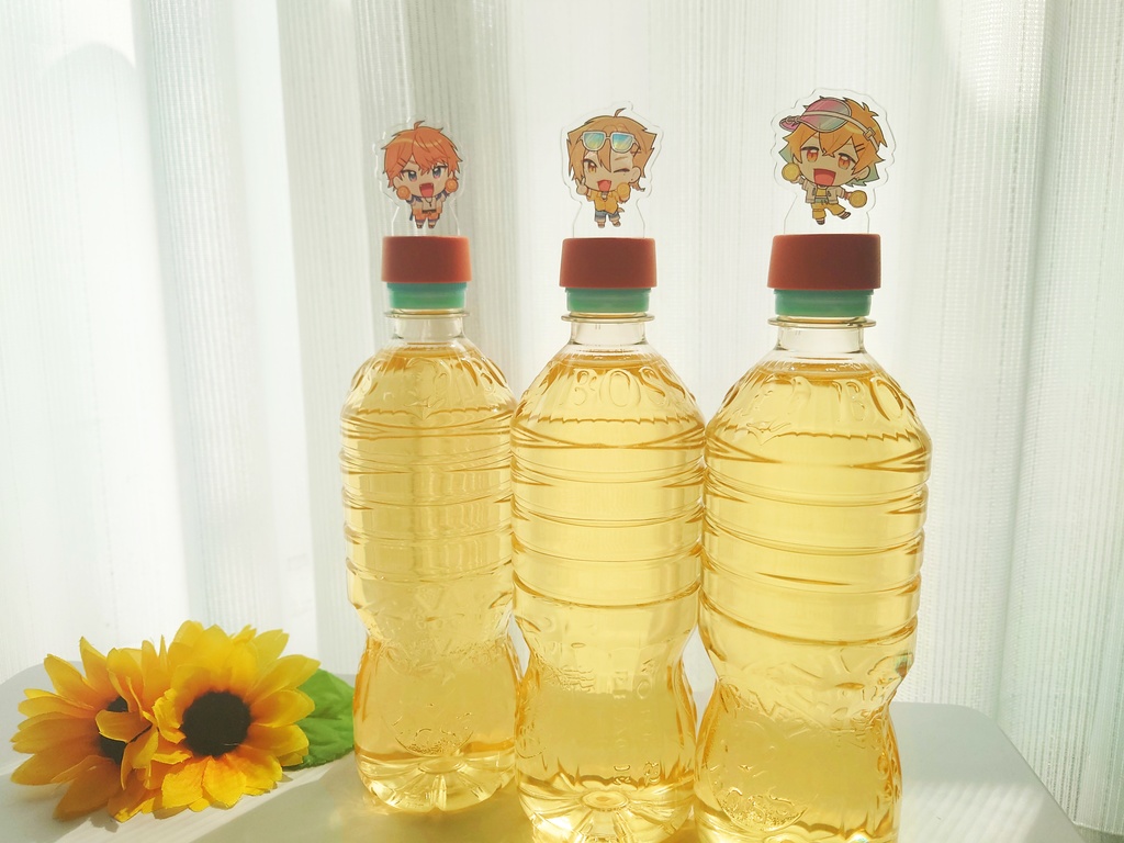 【非公式】三ミ一体/アクリルボトルキャップ