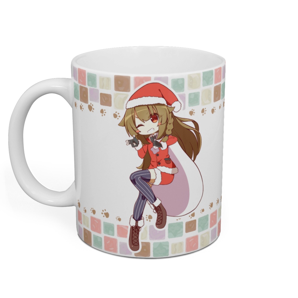 マグカップ「クリスマスモカ&クロ」