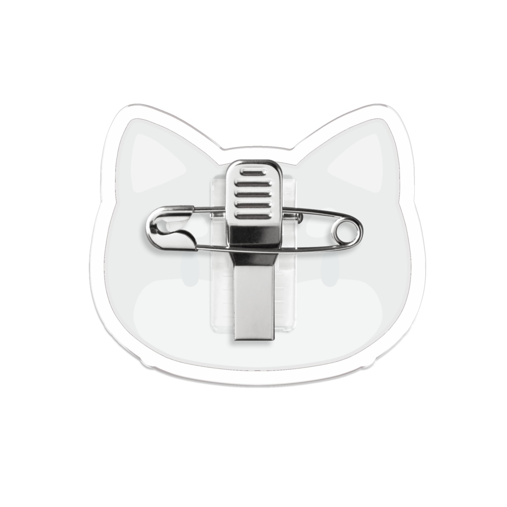 クロのヘアピンバッジ