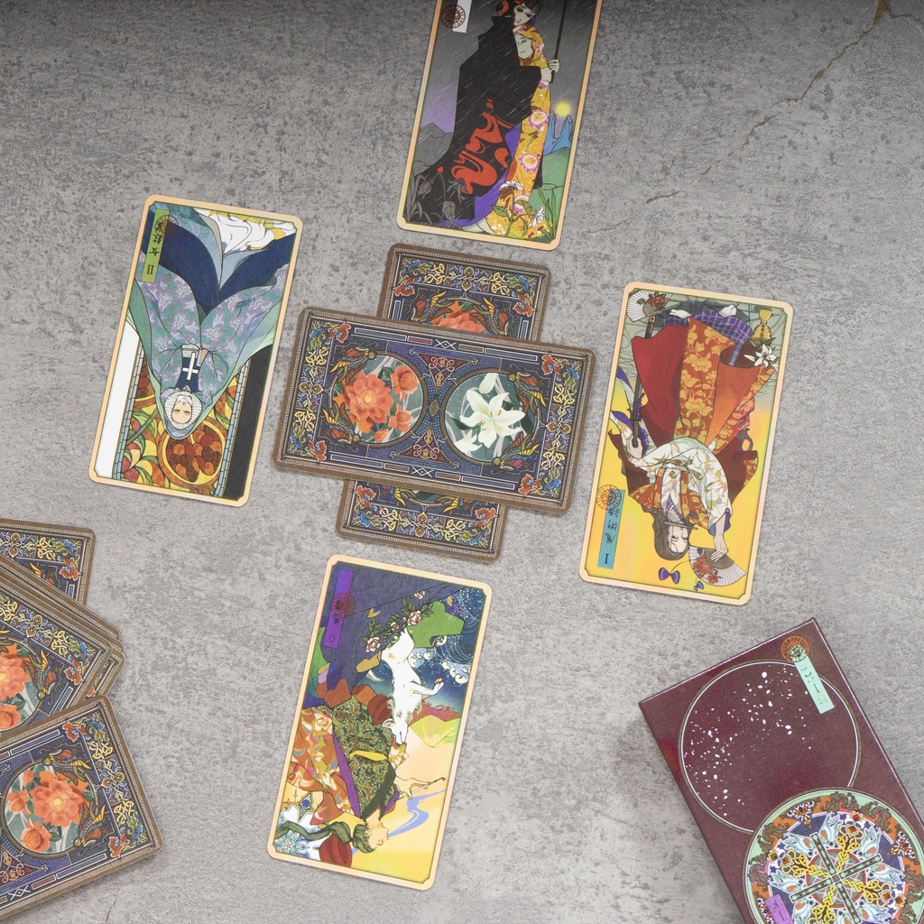 Cartoon-style Ukiyo-e TAROT　和風タロット大アルカナ集