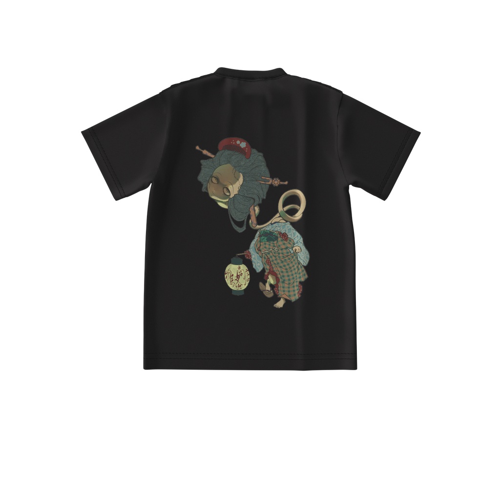 ろくろ首バックプリントTシャツ