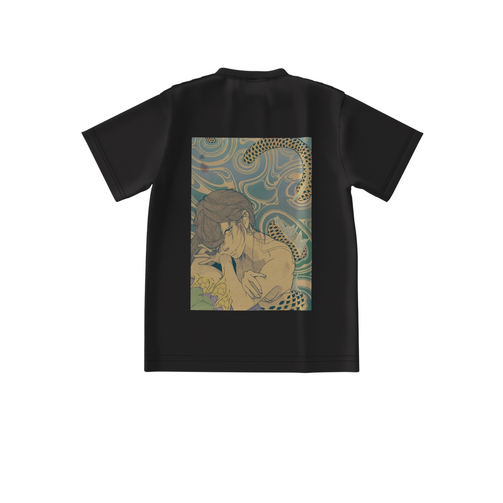 濡女バックプリントTシャツ