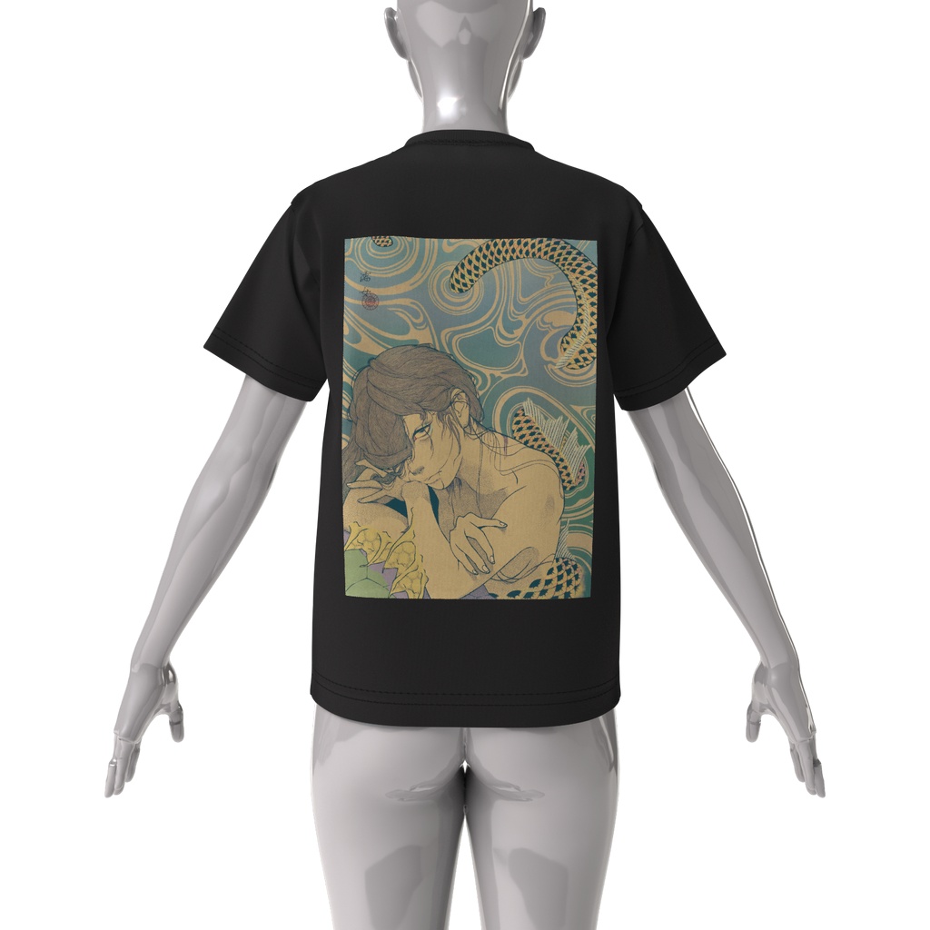 濡女バックプリントTシャツ