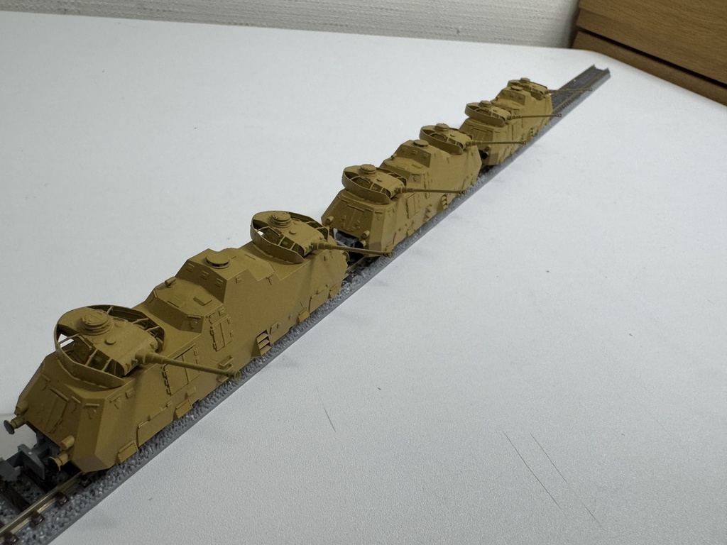 1/150 Nゲージ ドイツ軍 装甲列車 Nr.51 塗装済み完成品 1両