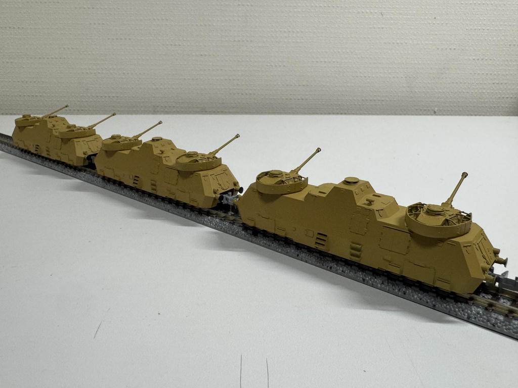 1/150 Nゲージ ドイツ軍 装甲列車 Nr.51 塗装済み完成品 1両