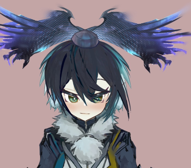 Live2Dモデル 鴉天狗 VTS対応 表情11種