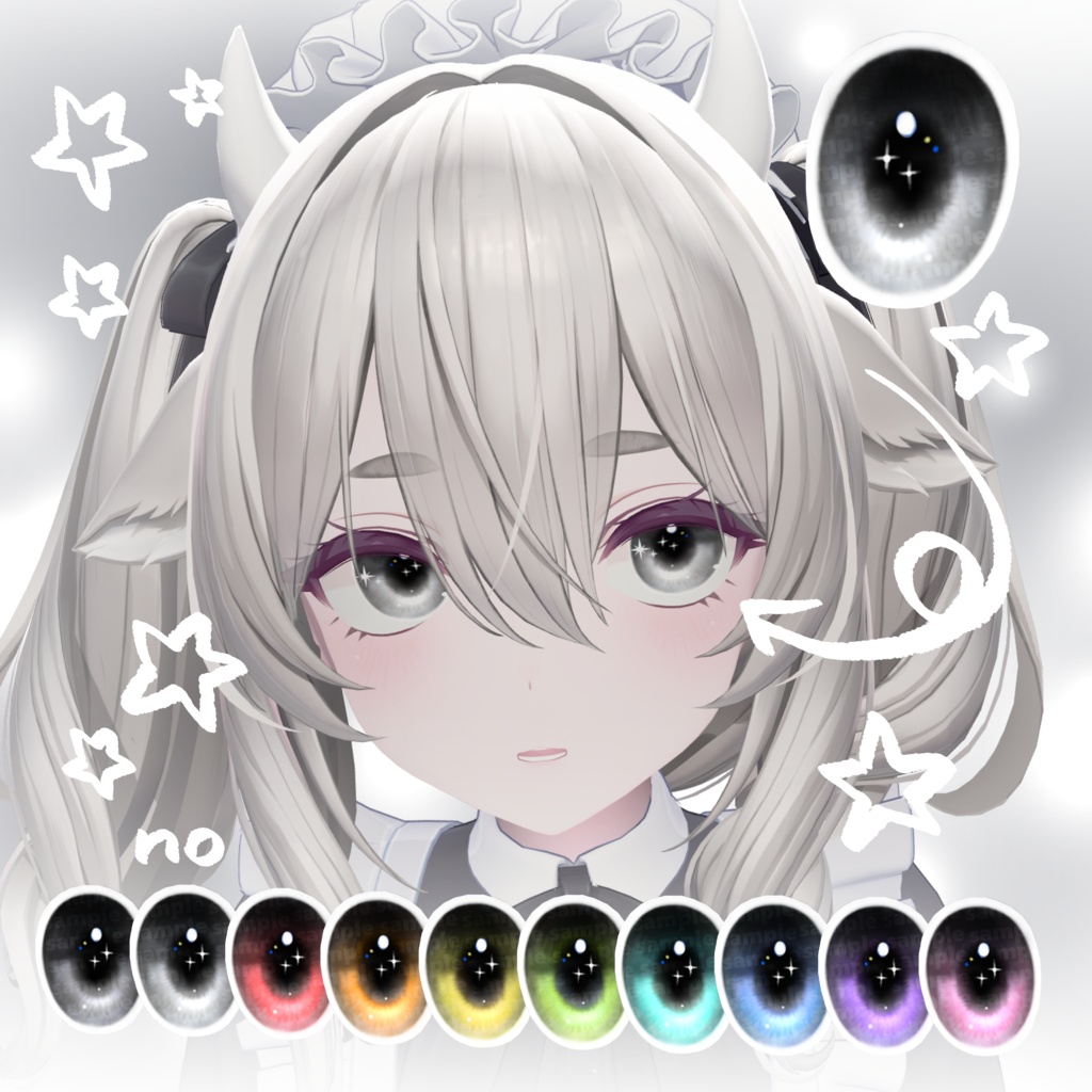 【ミルティナ-Milltina】Milltina eyes texture_01 10color+no☆+α