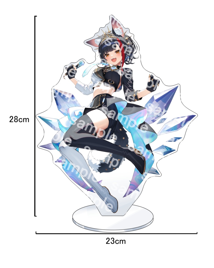 c107 大陸間弾道少女　犬神みお　新刊セット・アクリルスタンド C107大神ミオ1stライブ衣装アクリルスタンド - 大陸間弾道少女ストア