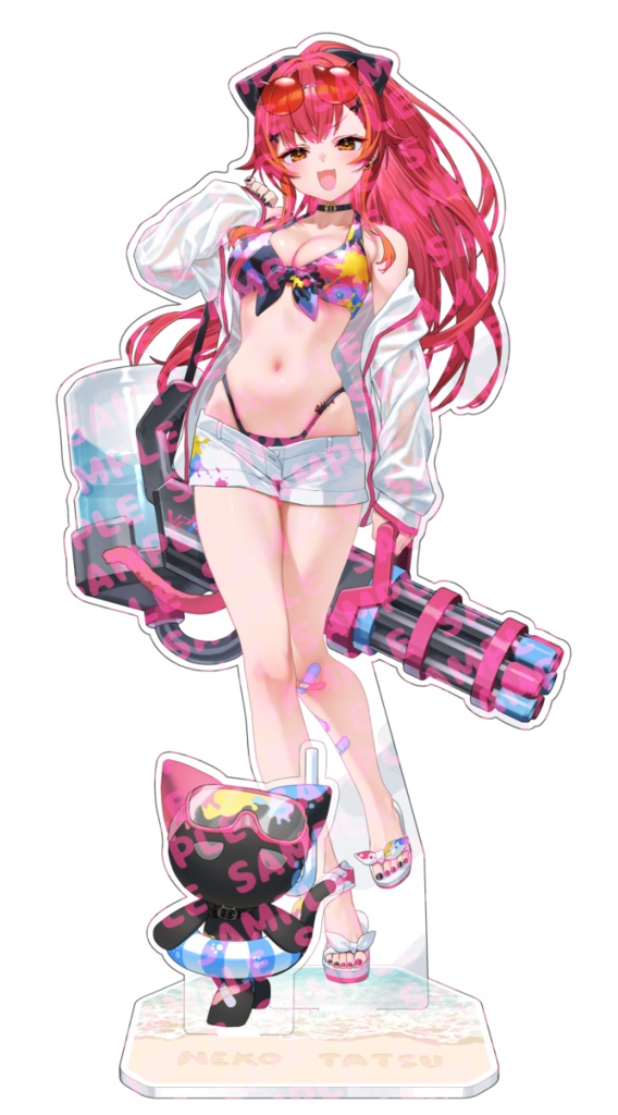 C108猫汰つな水着アクスタ - 大陸間弾道少女ストア - BOOTH