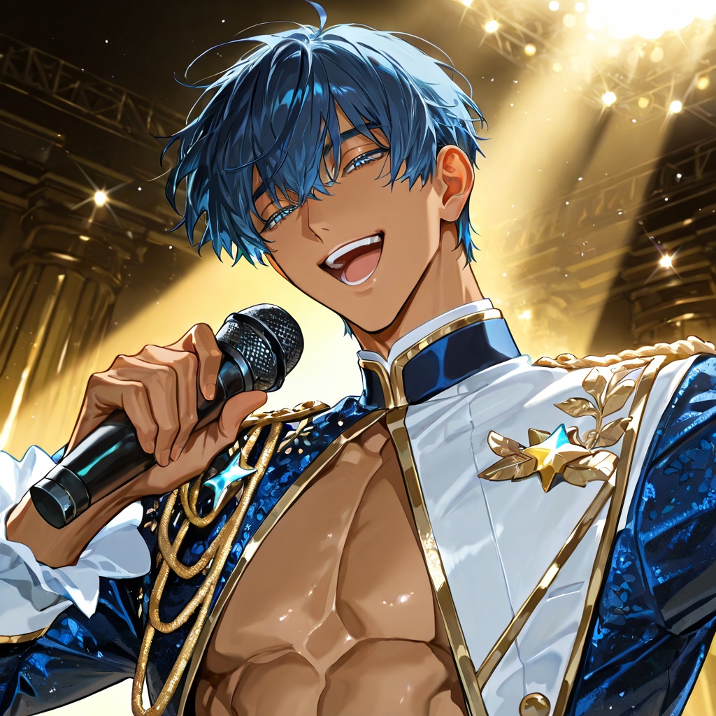 アイドルイケメンAI生成イラストのAI歌動画　(全年齢向け、無料公開)