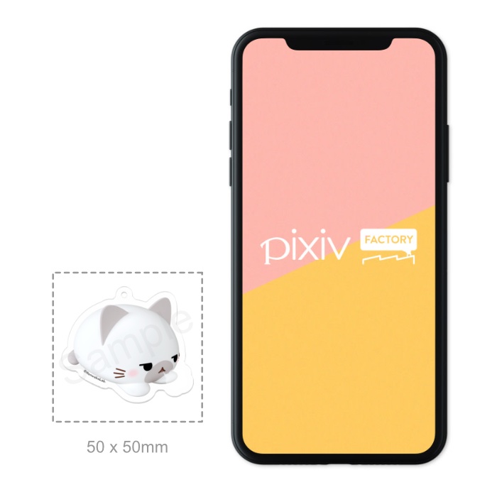 ほんわかにゃんころアクリルキーホルダー ぽいんとくん