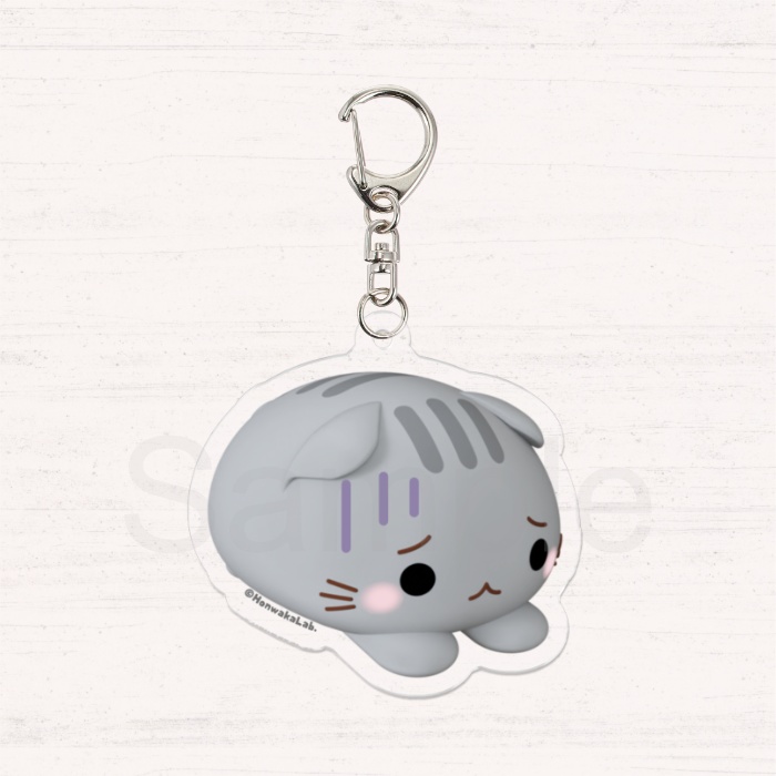 ほんわかにゃんころアクリルキーホルダー さばとらくん