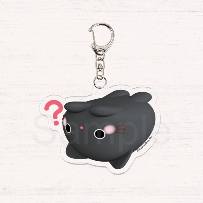 ほんわかにゃんころアクリルキーホルダー　くろちゃん