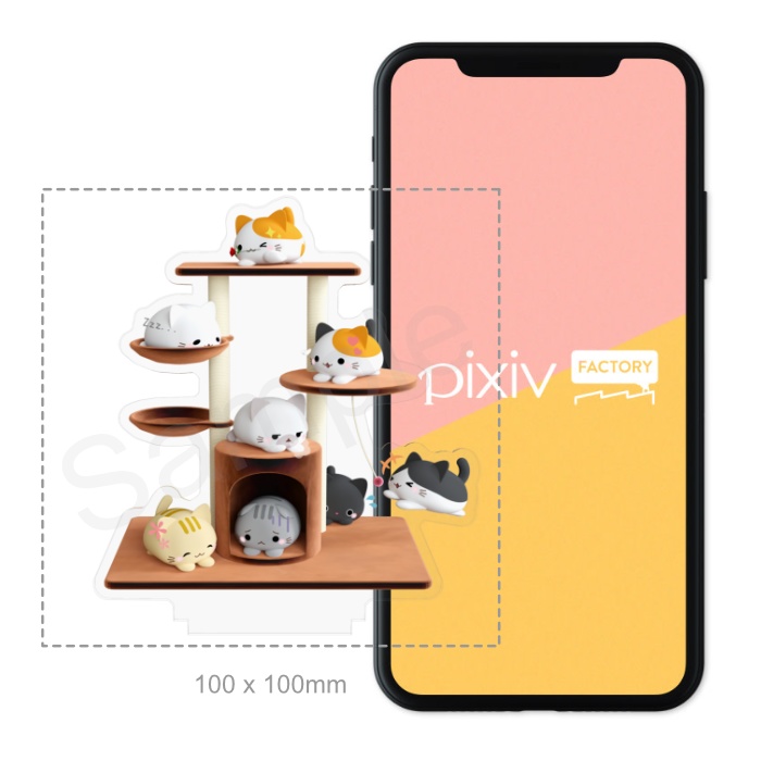ほんわかにゃんころアクリルフィギュア