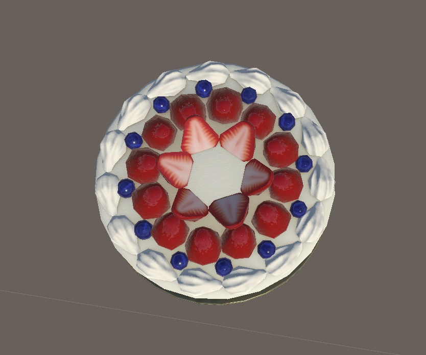 シンプルなホールケーキ