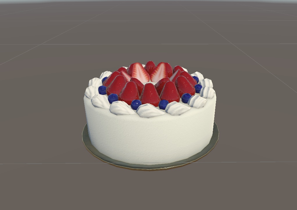 シンプルなホールケーキ