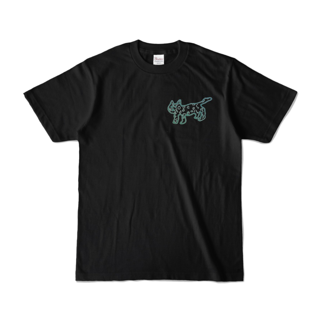チーターTシャツ(黒)