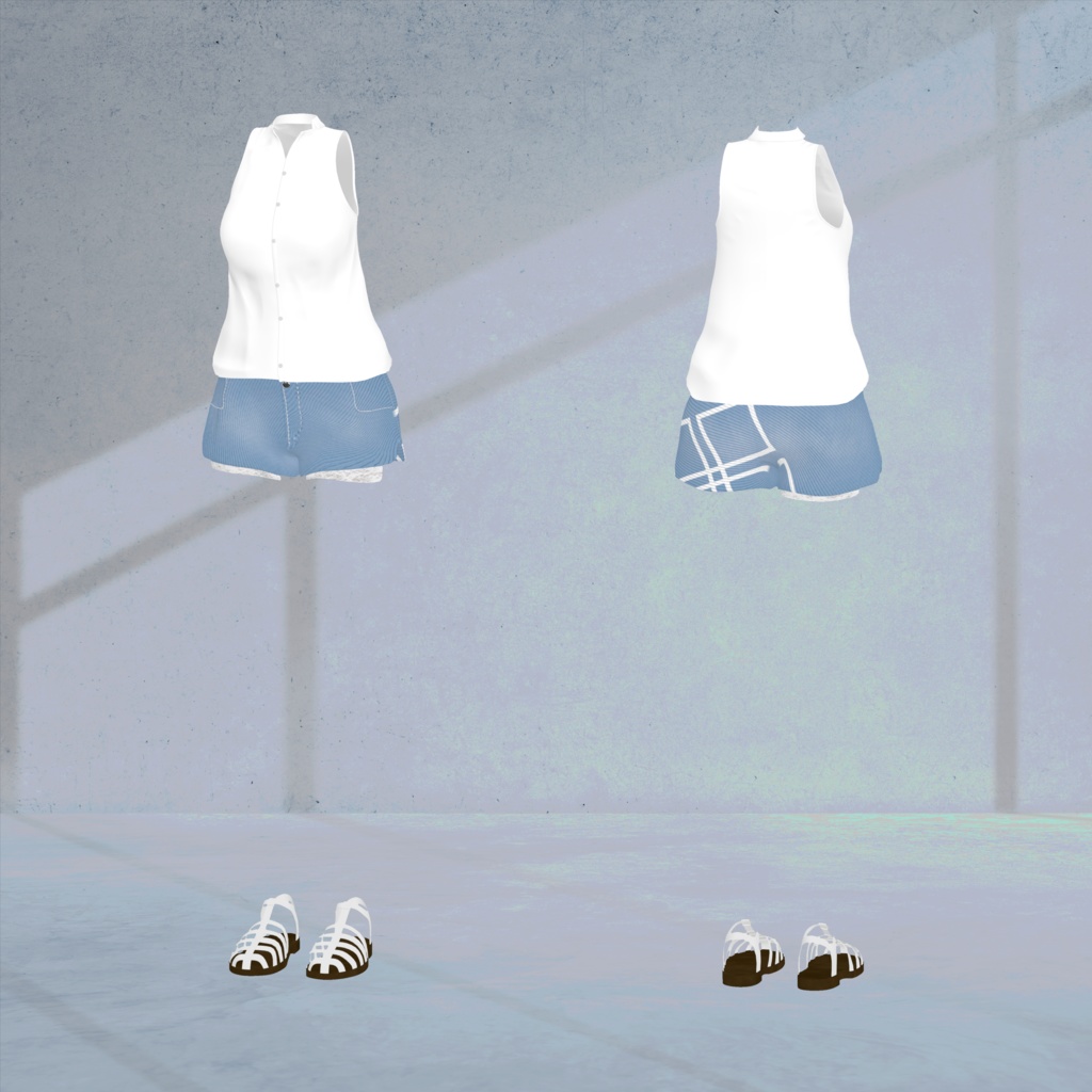 【Lasyusha対応】Sleeveless Shirt