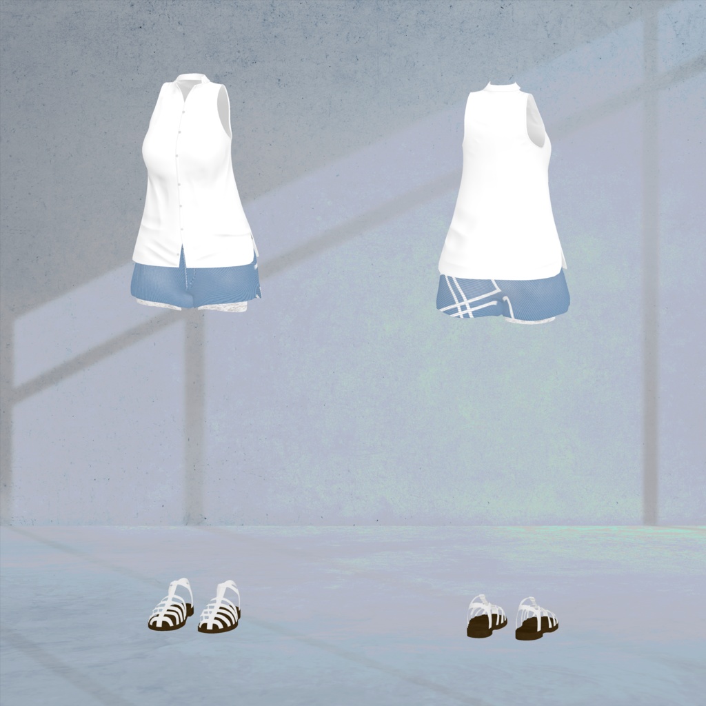 【Lasyusha対応】Sleeveless Shirt