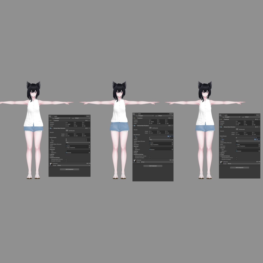 【Lasyusha対応】Sleeveless Shirt