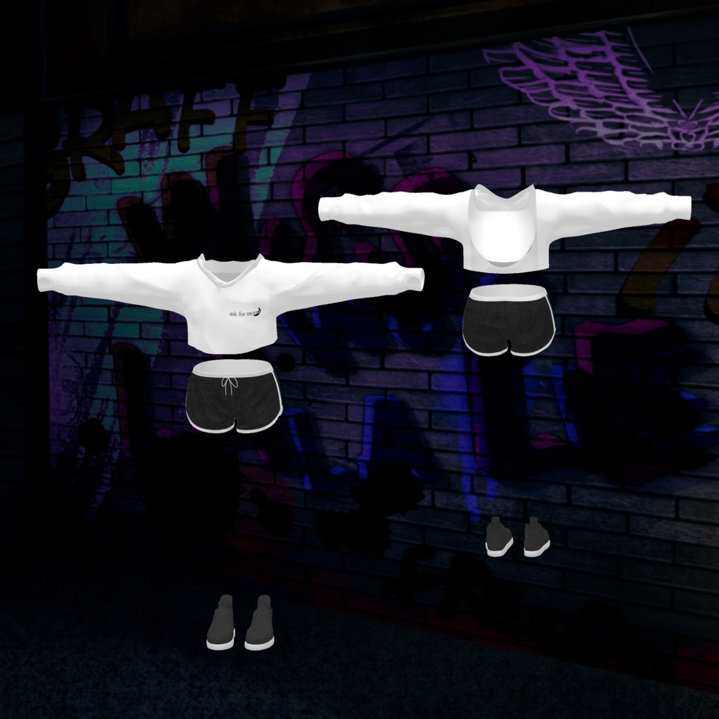 【森羅・ルゼブル対応】ショートパーカー + ロングパーカー