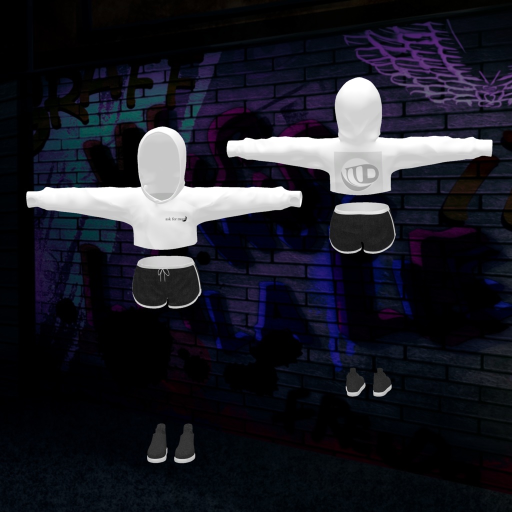 【森羅・ルゼブル対応】ショートパーカー + ロングパーカー