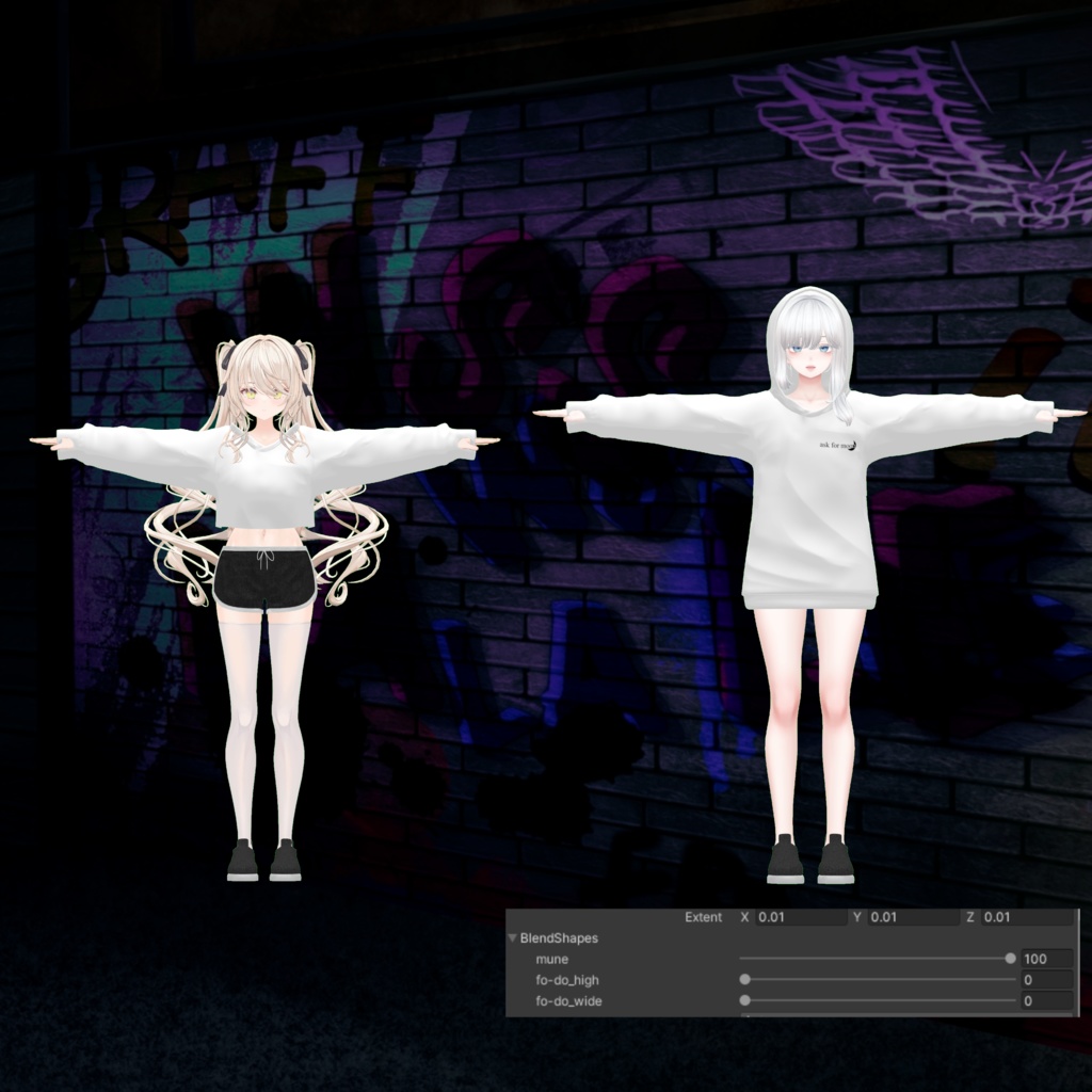 【森羅・ルゼブル対応】ショートパーカー + ロングパーカー