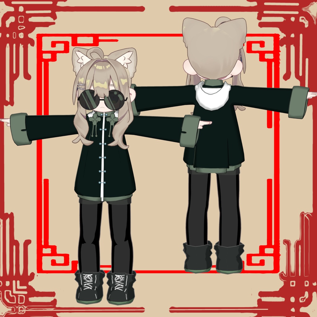 【まめふれんず対応】チャイナパーカー