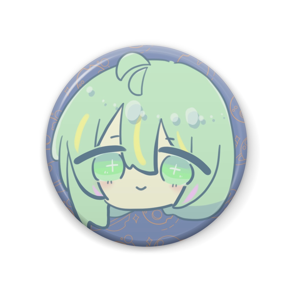 むゆりゆるデフォ缶バッチ