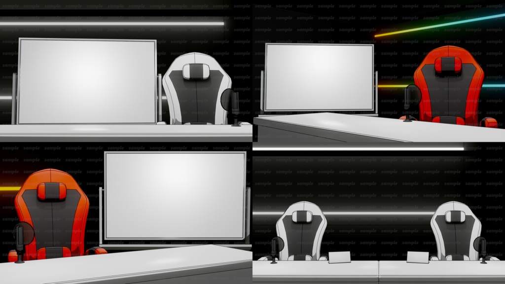 配信用背景素材セット